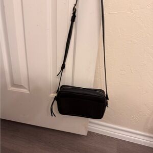 Portland leather Camera bag-Black Crossbody Bag